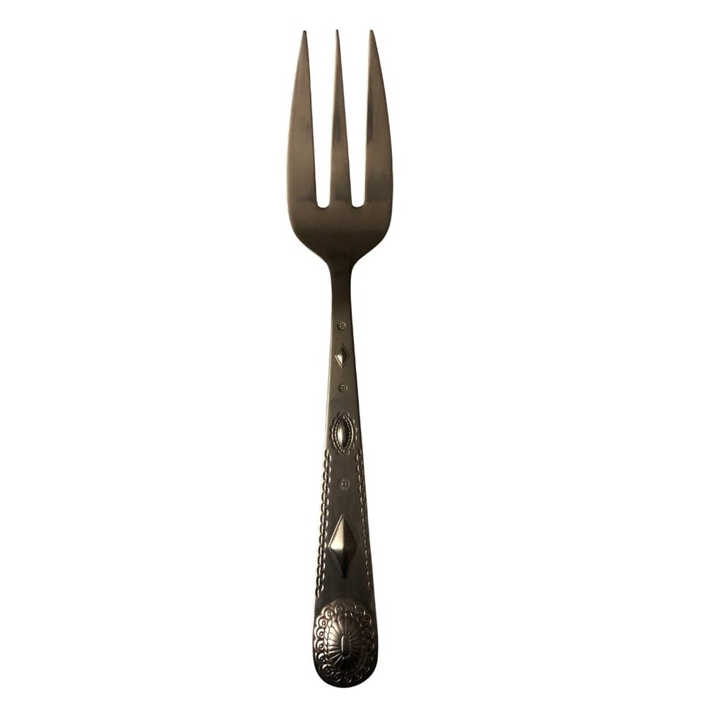 Vintage TAOS Roger Bros 1847 Medium Solid Cold Meat Serving Fork Silver Flatware